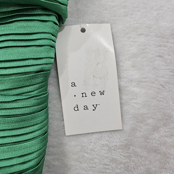 a new day Pleated Maxi Sundress in Green Women's Size M - Picture 7 of 9